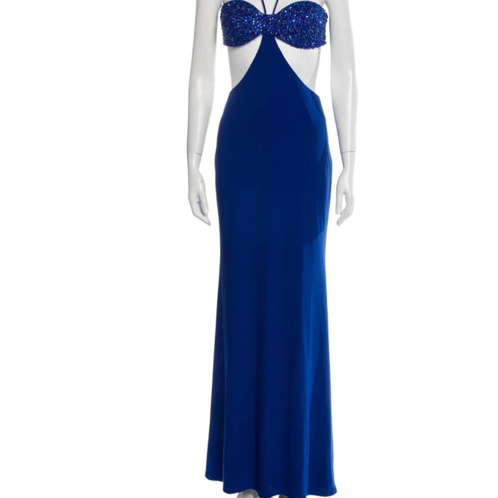 Stunning Royal Blue cut out dress
